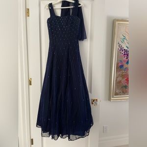 Jovani dress with matching shall.